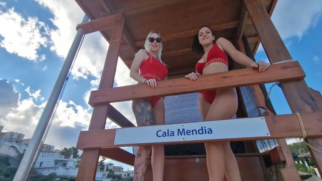 thumbnail foto nr. 1 von 3er Baywatch Girls am Strand abgeschleppt & abgefickt!
