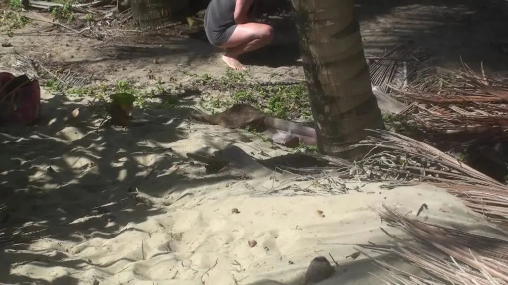 Fick am Strand