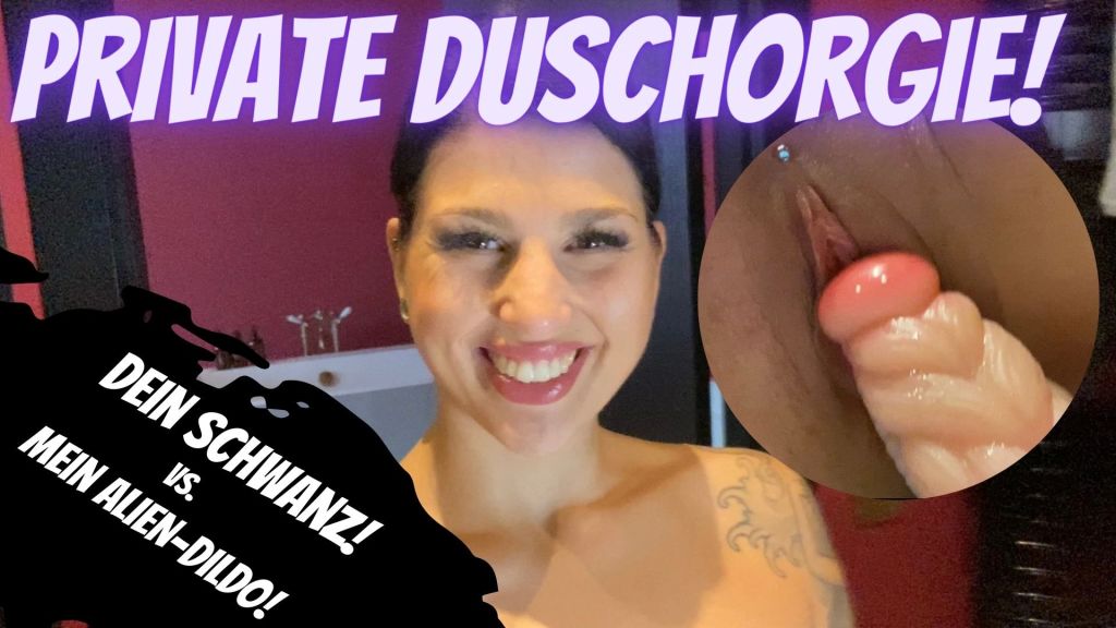 sexy foto nr. 9 von ALIEN DILDO VS. Schwanz - Orgie in der Dusche!