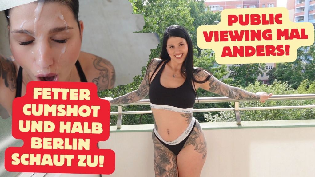 sexy foto nr. 9 von Public Viewing eskaliert total! Mega Cumshot direkt ins Maul