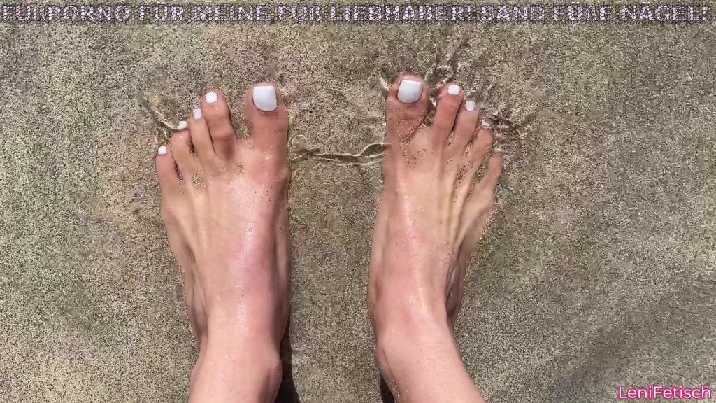FUßPORNO FÜR MEINE FUß LIEBHABER! SAND FÜßE NÄGEL!