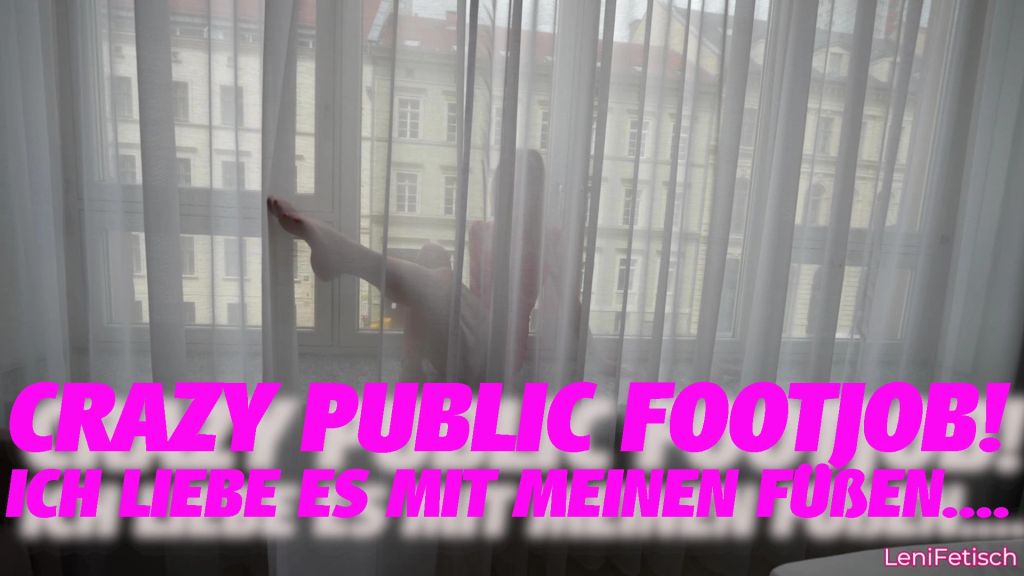 CRAZY PUBLIC FOOTJOB! ICH LIEBE ES MIT MEINEN FÜßEN....
