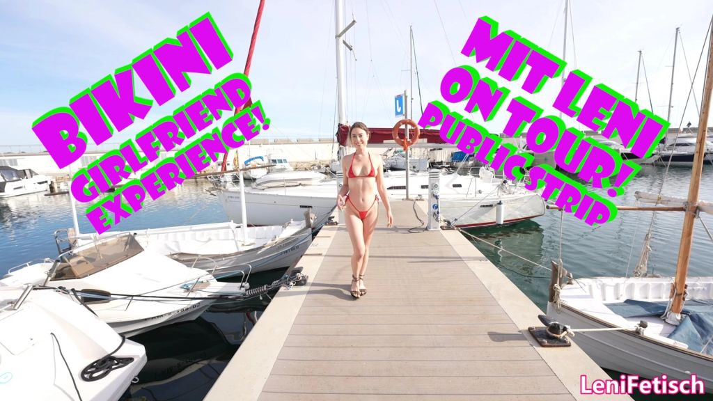 BIKINI GIRLFRIEND EXPERIENCE! MIT LENI ON TOUR! PUBLIC STRIP