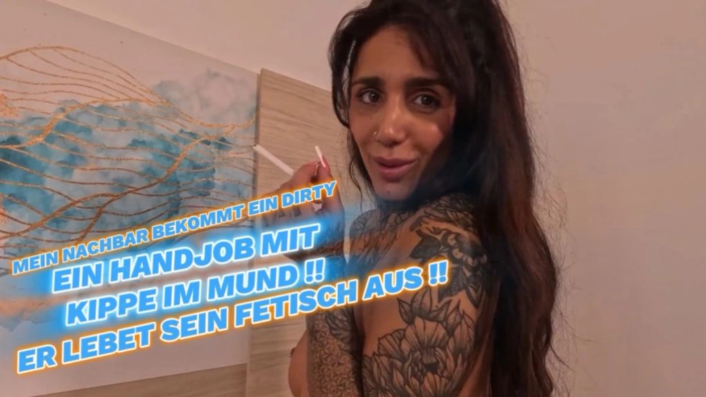 MEIN NACHBAR BEKOMMT EIN HANDJOB MIT KIPPE IM MUND!