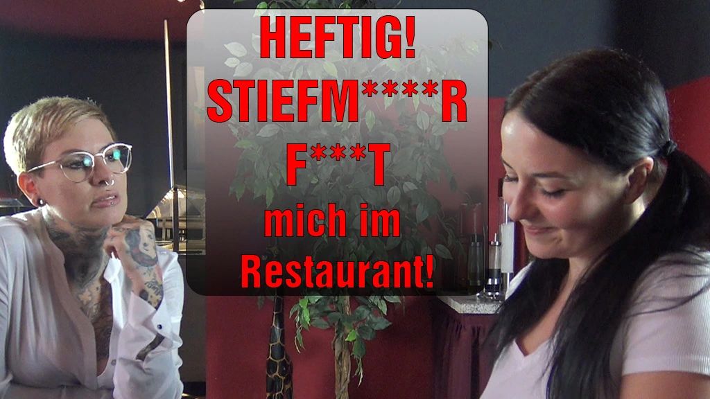 HEFTIG! STIEFMUTTER FICKT mich im Restaurant!