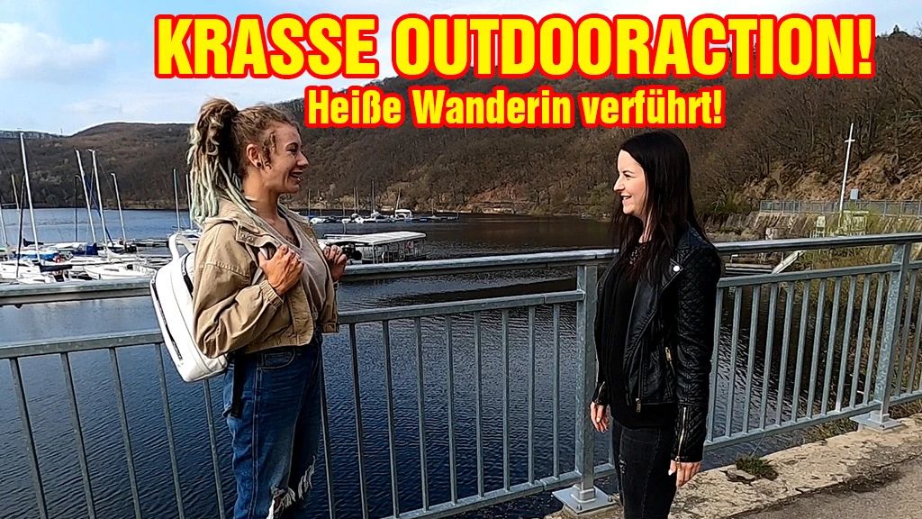 KRASSE OUTDOORACTION! Heiße Wanderin verführt!