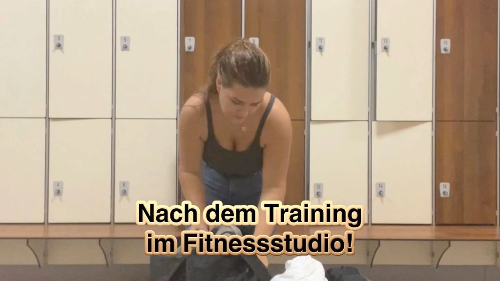Nach dem Training im Fitnessstudio!