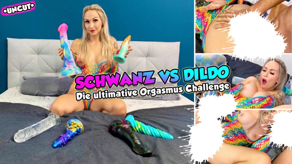 SCHWANZ VS DILDO - die ultimative Orgasmus Challenge *UNCUT*