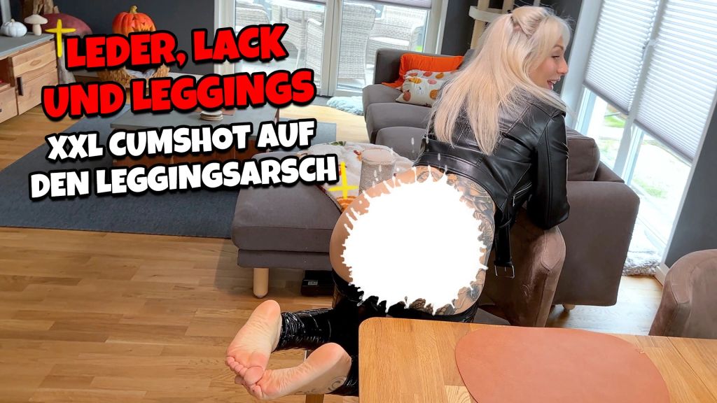 Vorschaubild zum Video „LEDER, LACK und LEGGINGS - XXL Cumshot auf den Leggingsarsch“ von Lisa Sophie