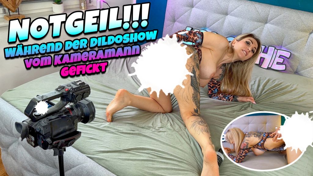 sexy foto nr. 9 von NOTGEIL !!! Während der Dildoshow vom Kameramann gefickt