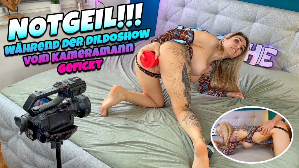 sexy foto nr. 10 von NOTGEIL !!! Während der Dildoshow vom Kameramann gefickt