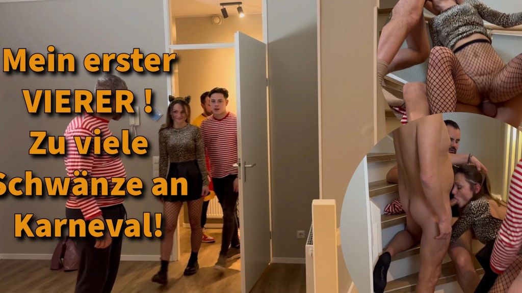 sexy foto nr. 9 von Mein erster Vierer! Zu viele Schwänze an Karneval!