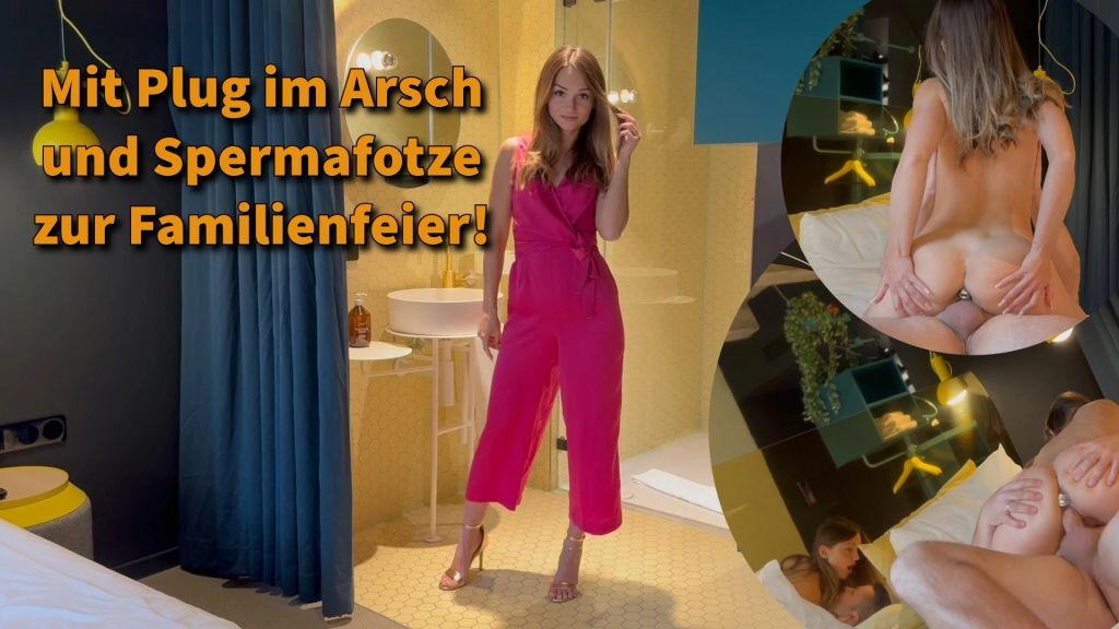 sexy foto nr. 9 von Mit Plug im Arsch und Spermafotze zur Familienfeier!