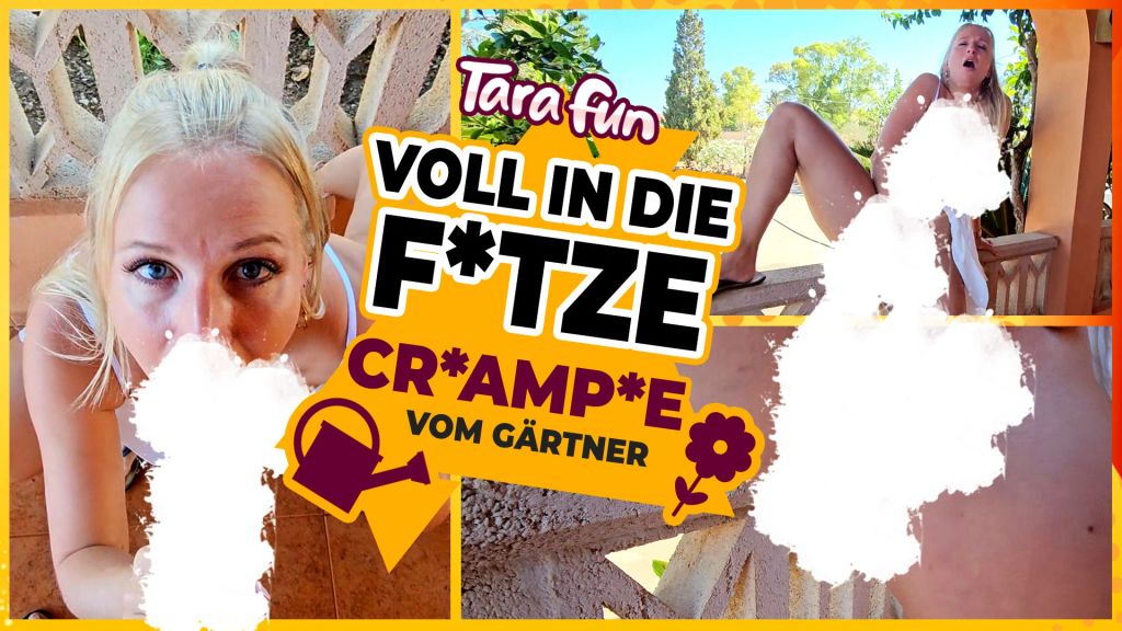 Voll in die FOTZE - CREAMPIE vom Gärtner