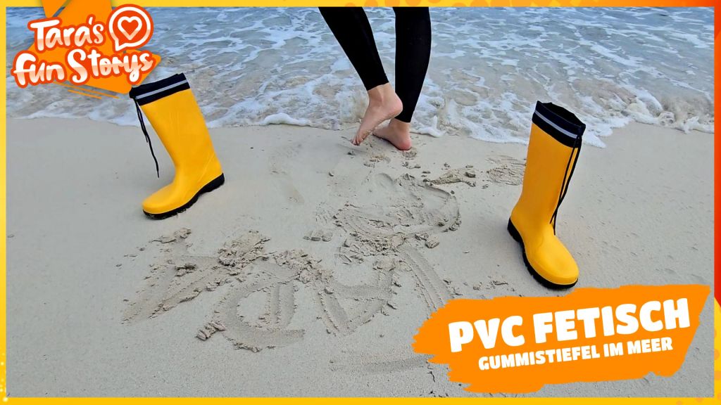 sexy foto nr. 10 von PVC FETISCH - Mit Gummistiefeln im Meer