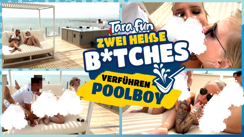 Zwei heiße BITCHES verführen Poolboy