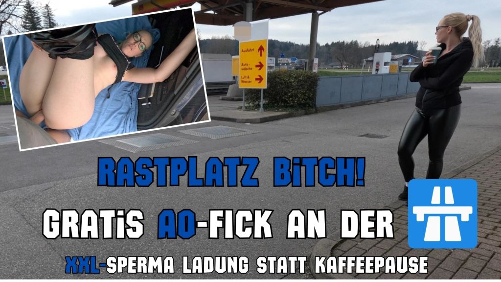 sexy foto nr. 10 von AO-FICK an der Autobahn | XXL SPERMA Ladung statt Kaffee