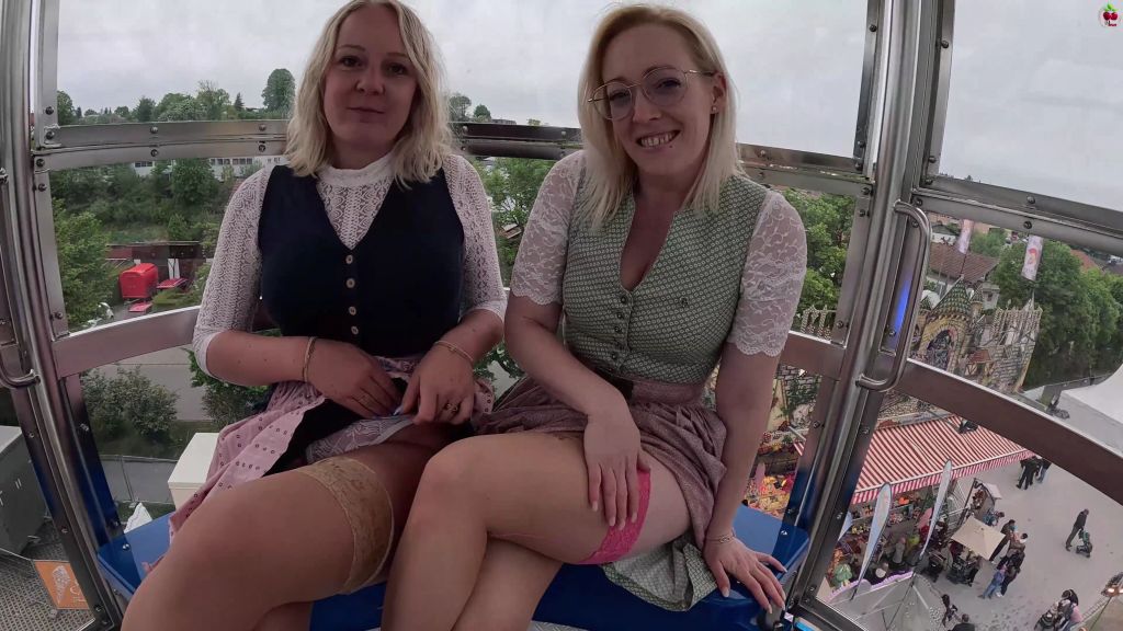 sexy foto nr. 1 von Volksfest Riesenrad SKANDAL! Zwei geile Dirndln reiten Fremd