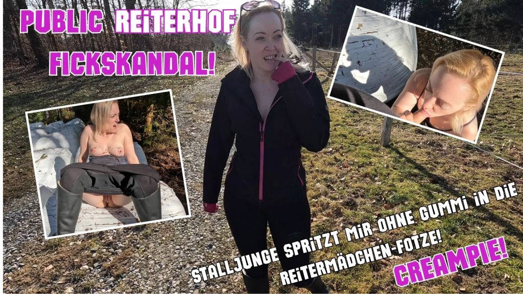 Vorschaubild 10 zum Video „PUBLIC Reiterhof FICKSKANDAL! Stalljunge spritzt mir ohne“