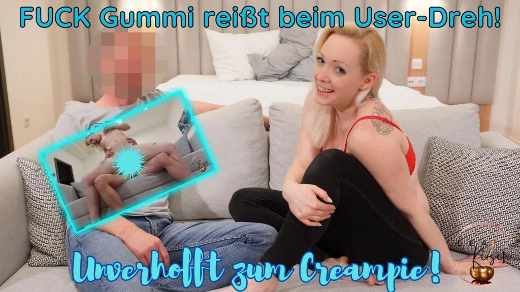 sexy foto nr. 10 von FUCK Gummi reißt beim User Dreh! Unverhofft zum Creampie!