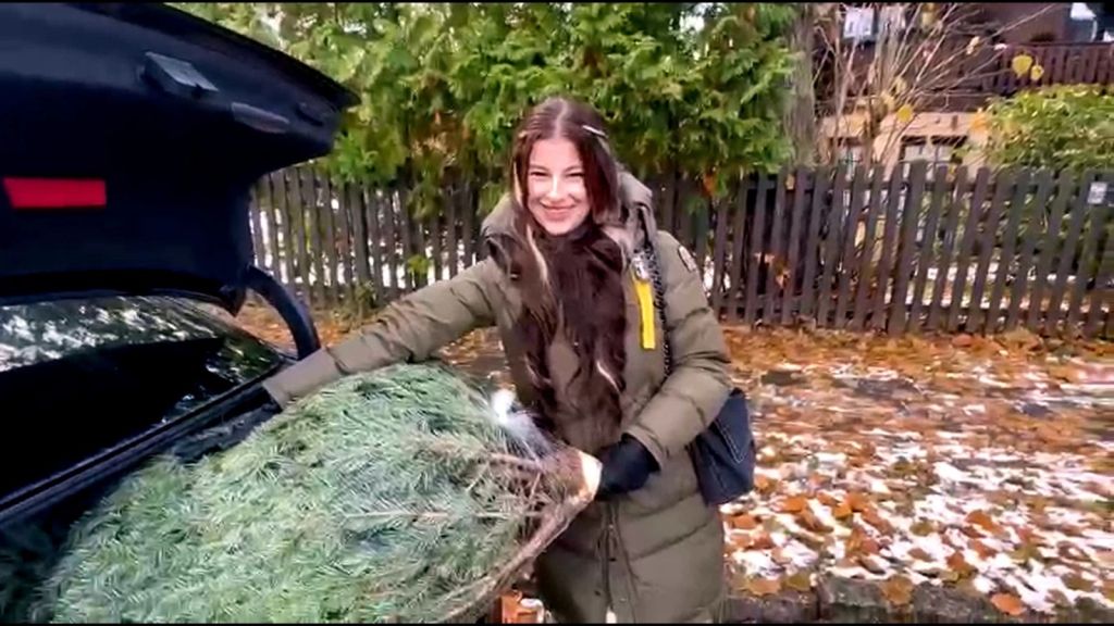 sexy foto nr. 9 von OMG Perverser Passant hilff beim Christbaum tragen