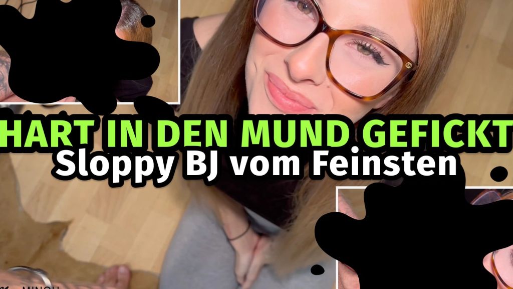 Hart in den Mund gefickt - Floppy Blowjob vom Feinsten