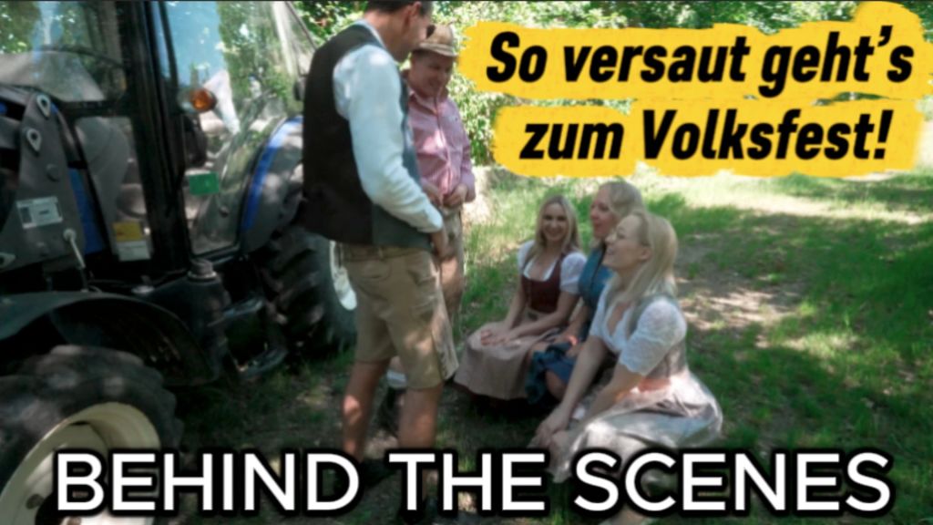BEHIND THE SCENES – Hinter den Kulissen beim Dirndeldreh!