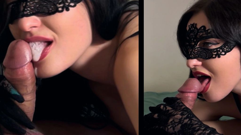 Vorschaubild 10 zum Video „Auf Userwunsch: CloseUp Blowjob mit Nylonhandschuhen & Maske“