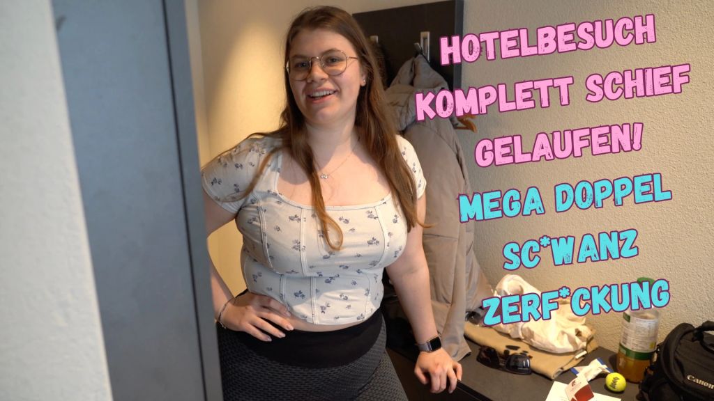 Hotelbesuch schief gelaufen! Mega Doppel Schwanz Zerfickung