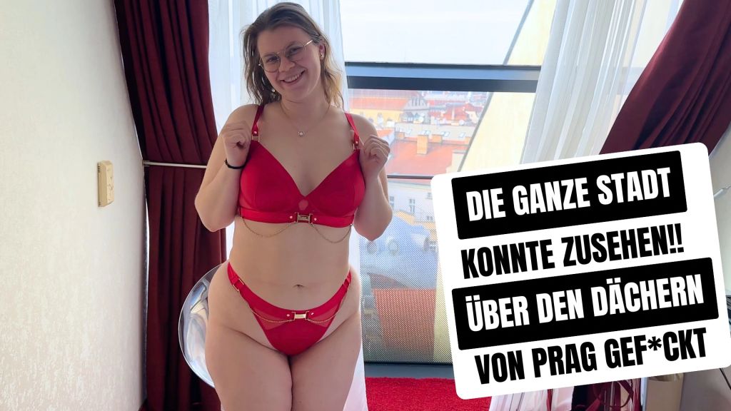 Über den Dächern von Prag gefickt! Die ganze Stadt schaut zu
