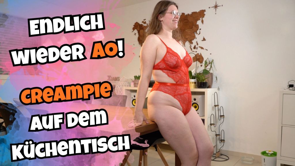 sexy foto nr. 10 von Endlich wieder AO! Creampie auf dem Küchentisch