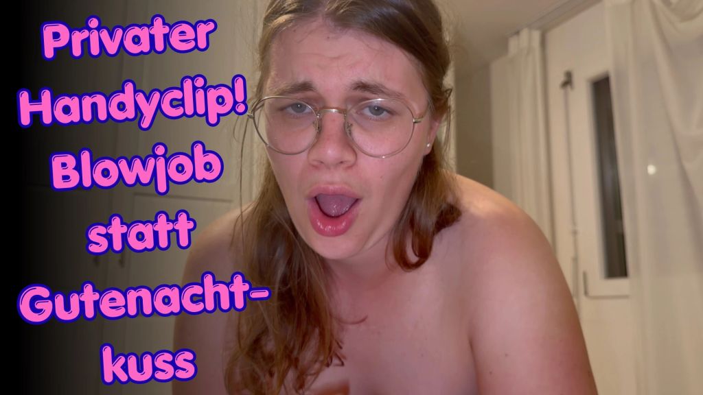 Vorschaubild zum Video „Privater Handyclip! Blowjob statt Gutenachtkuss“ von Lina Love