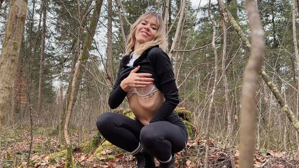 Wurde ich gesehen!? MUTPROBE! Im Wald… 😳