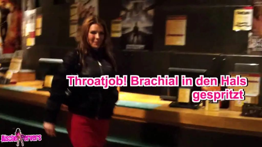 Throatjob-Brachial in den Hals gespritzt