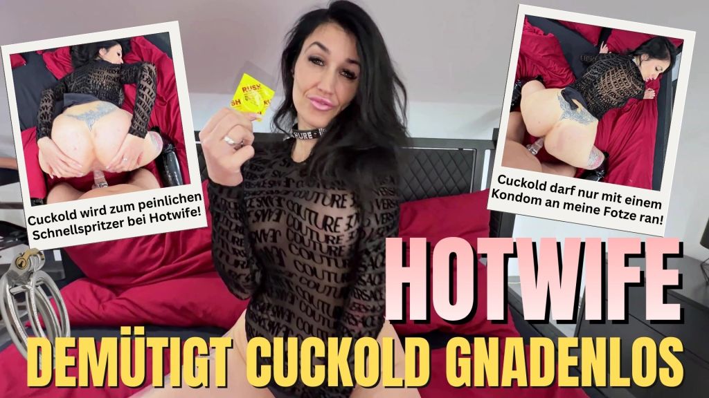 sexy foto nr. 10 von Hotwife demütigt Cuckold gnadenlos: Er darf mit Gummi ran