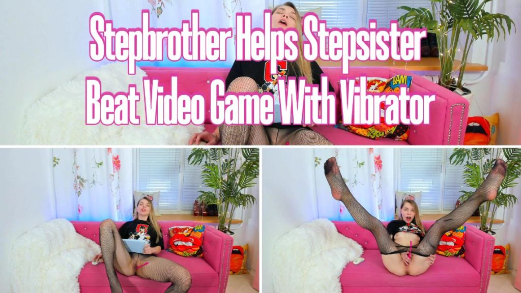 sexy foto nr. 10 von Stiefbruder hilft Stiefschwester mit Vibrator bei Videospiel