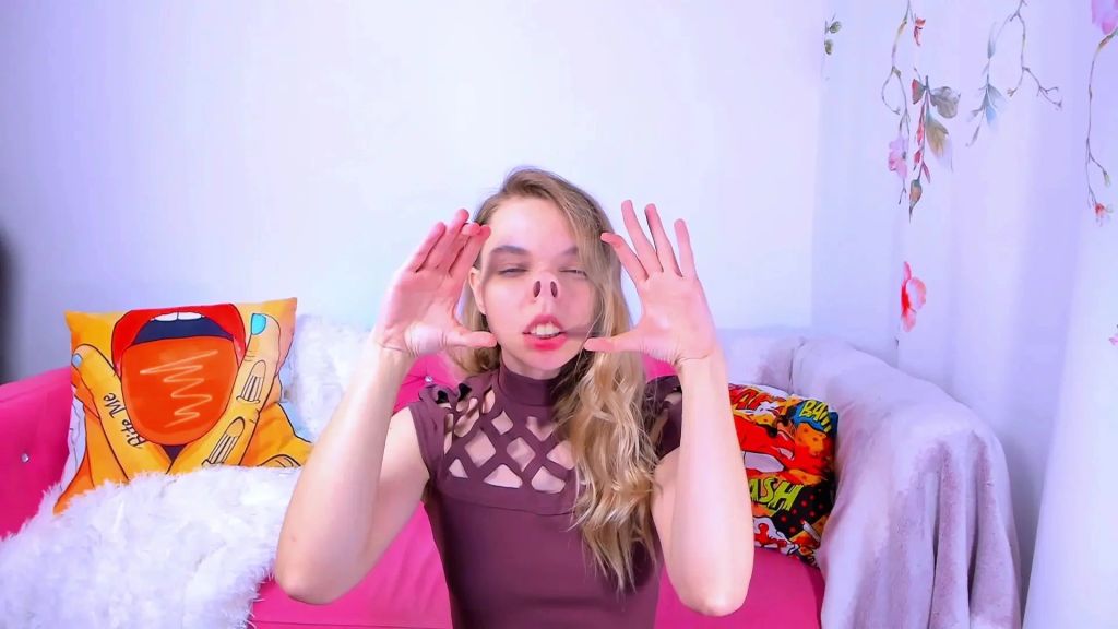 Nose Fetish Through Glass