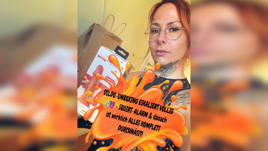 Vorschaubild zum Video „DILDO-UNBOXING ESKALIERT VÖLLIG 💦😈 – SQUIRT-ALARM & danach“ von Anka Peaches