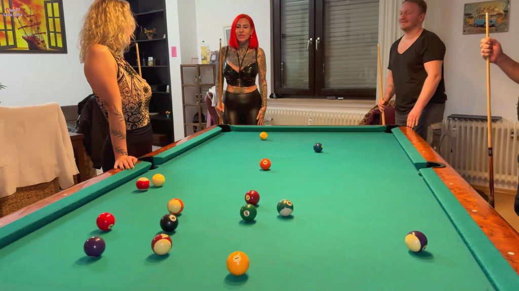 sexy foto nr. 2 von VIERER FICK mit Facial Finale | Billard WETTE  ESKALIERT VÖL