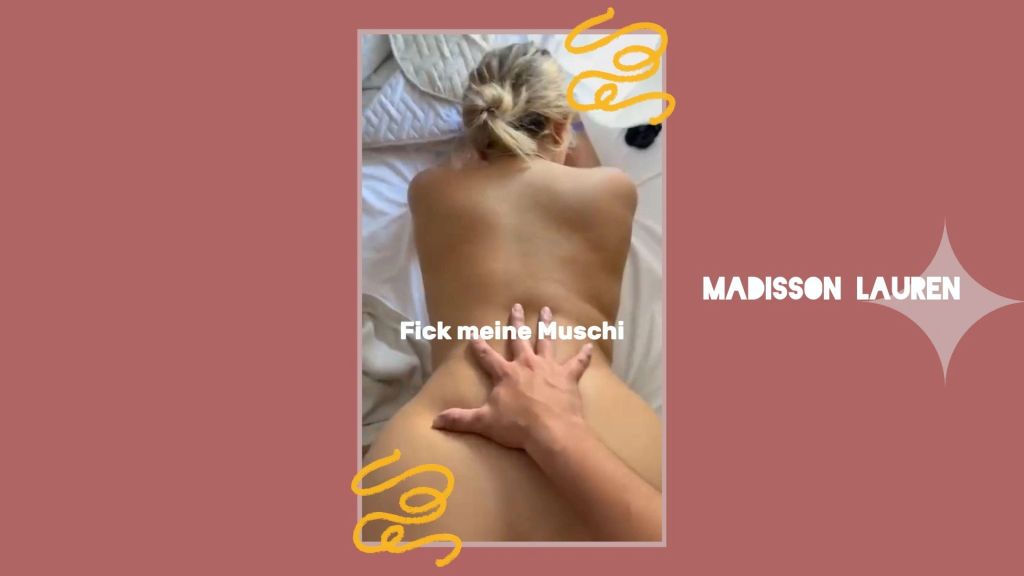 Er hat mich in die Doggystyle-Position gebracht. 🔥