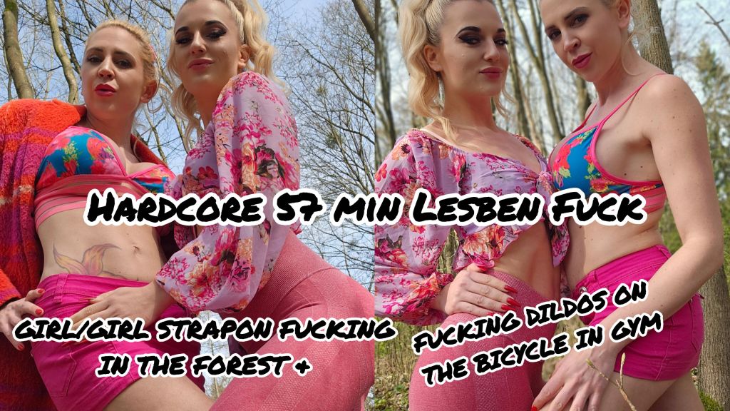 STRAPON FUCKING IN THE FOREST & FUCKING DILDOS ON THE BICYCL