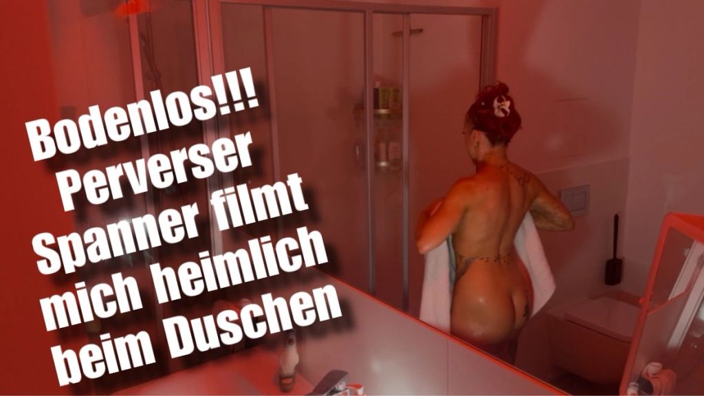 Vorschaubild 10 zum Video „BODENLOS!!! PERVERSER SPANNER FILMT MICH BEIM DUSCHEN“