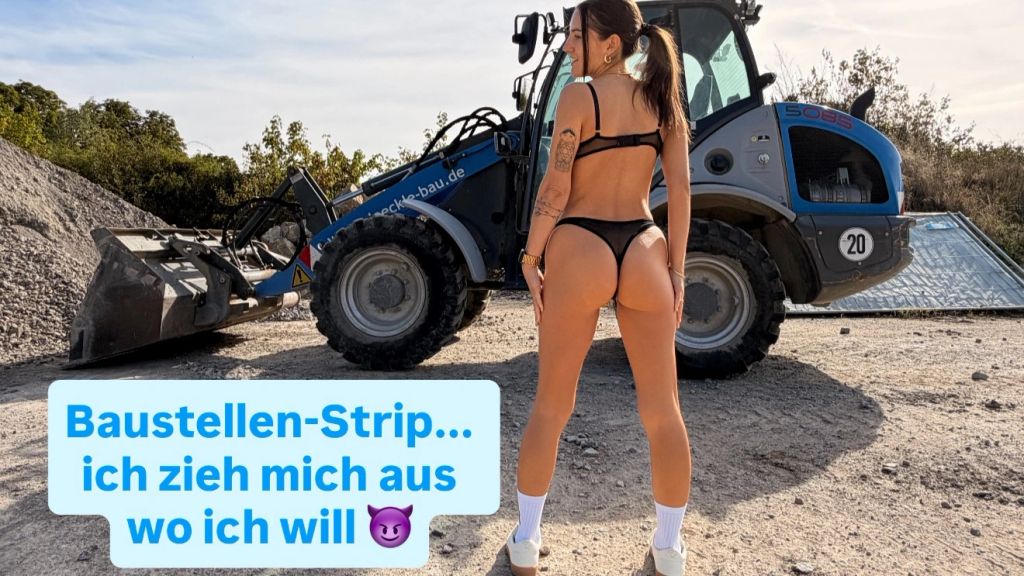 Vorschaubild 9 zum Video „Alle Hüllen fallen - mein heißester Strip auf der Baustelle“