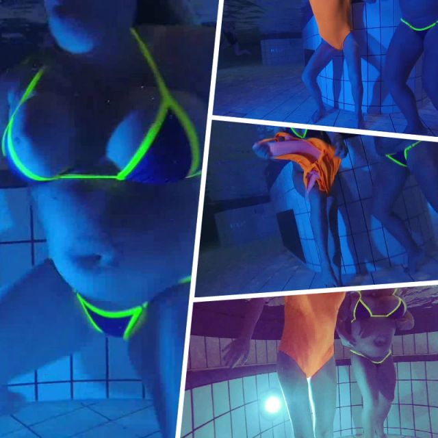 Mit der Freundin PUBLIC die Schwimmsachen getauscht !