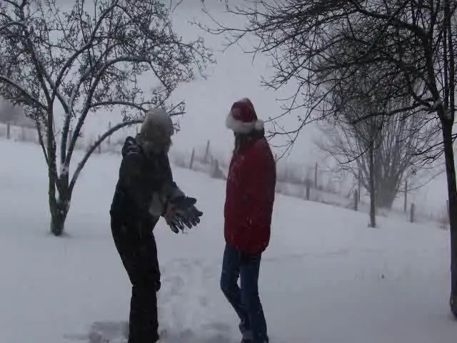 Meine Ballermaenner im Schnee