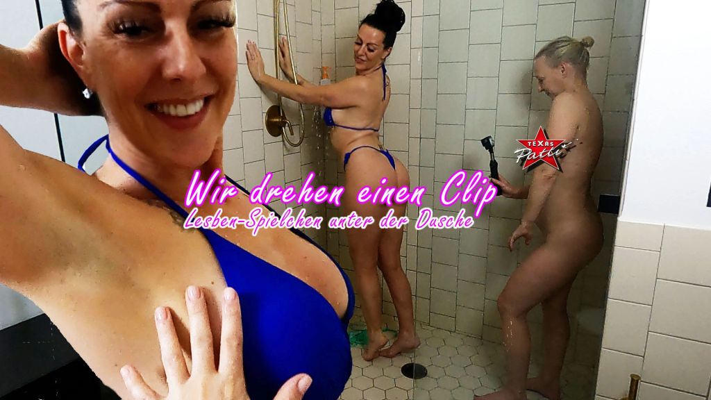 Wir drehen einen Clip… Lesben-Spielchen unter der Dusche