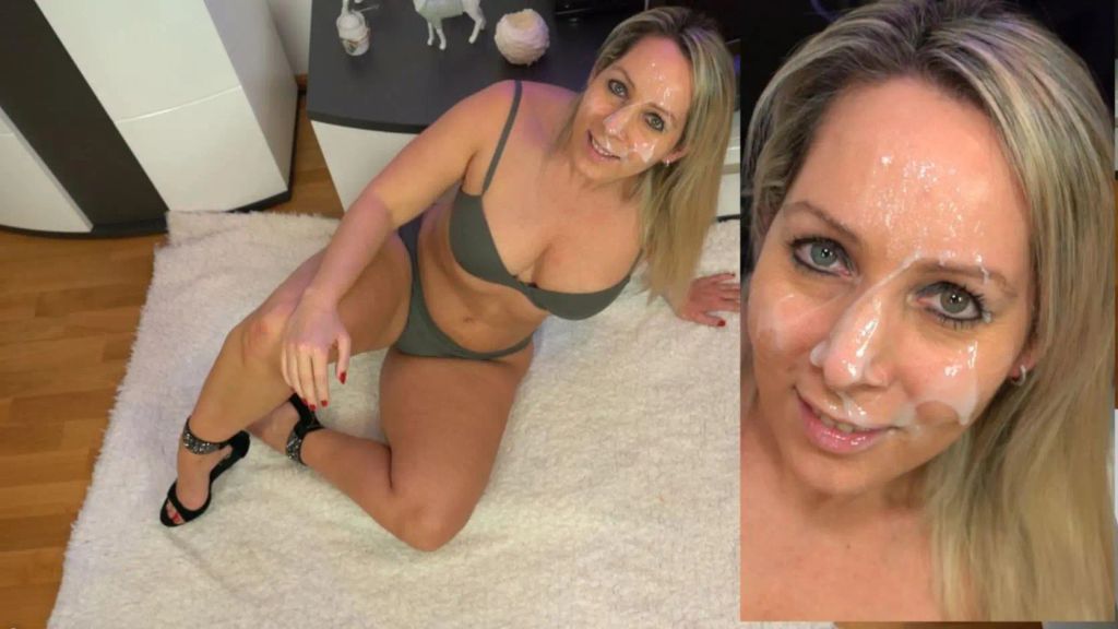 XXL Sperma-Tsunami ins Fickgesicht vom Sperminator