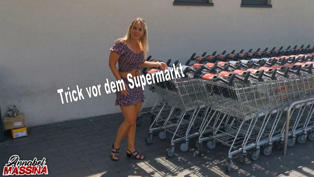 Verfickter Schlampen Trick vor dem Supermarkt
