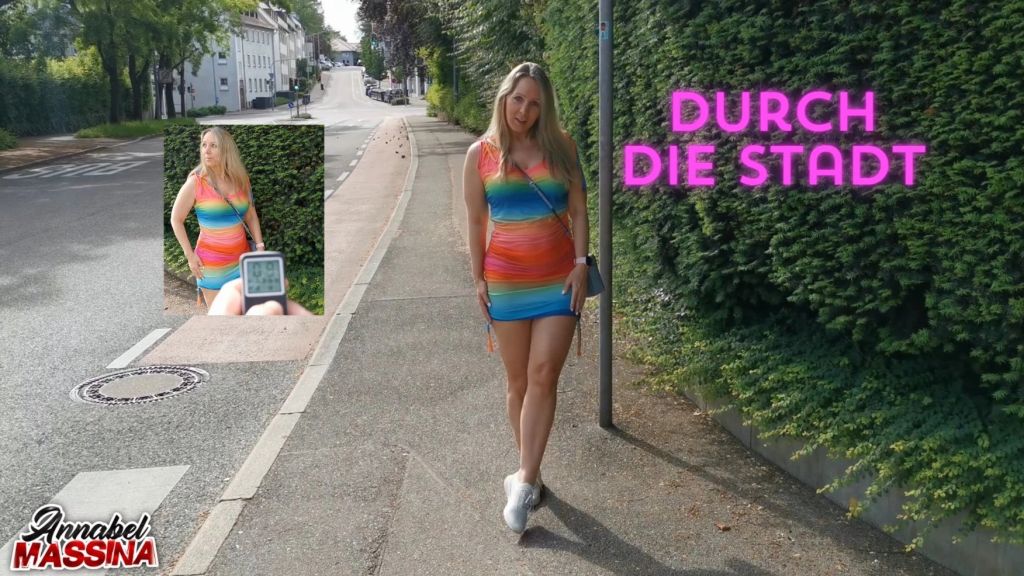 Ferngesteuerte Orgasmuskontrolle durch die Stadt