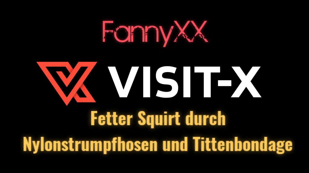 sexy foto nr. 1 von FETTER SQUIRT durch Nylonstrumpfhosen und Tittenbondage